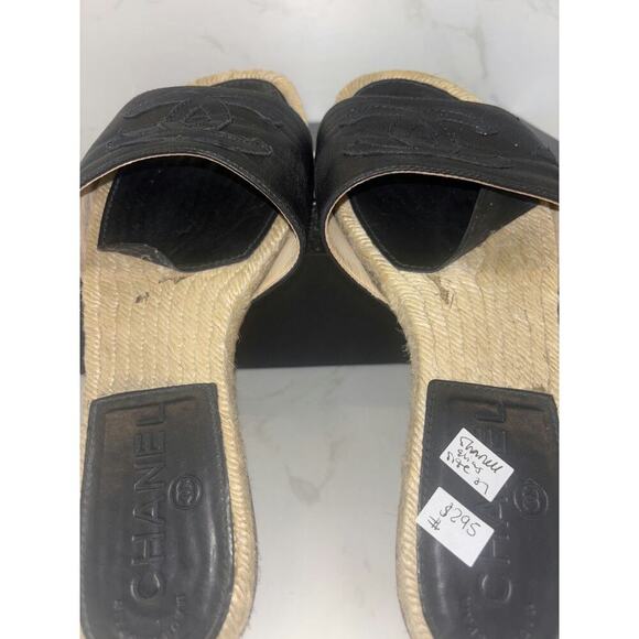 Chanel Espadrille Slides - Size 37 - Picture 3 of 4